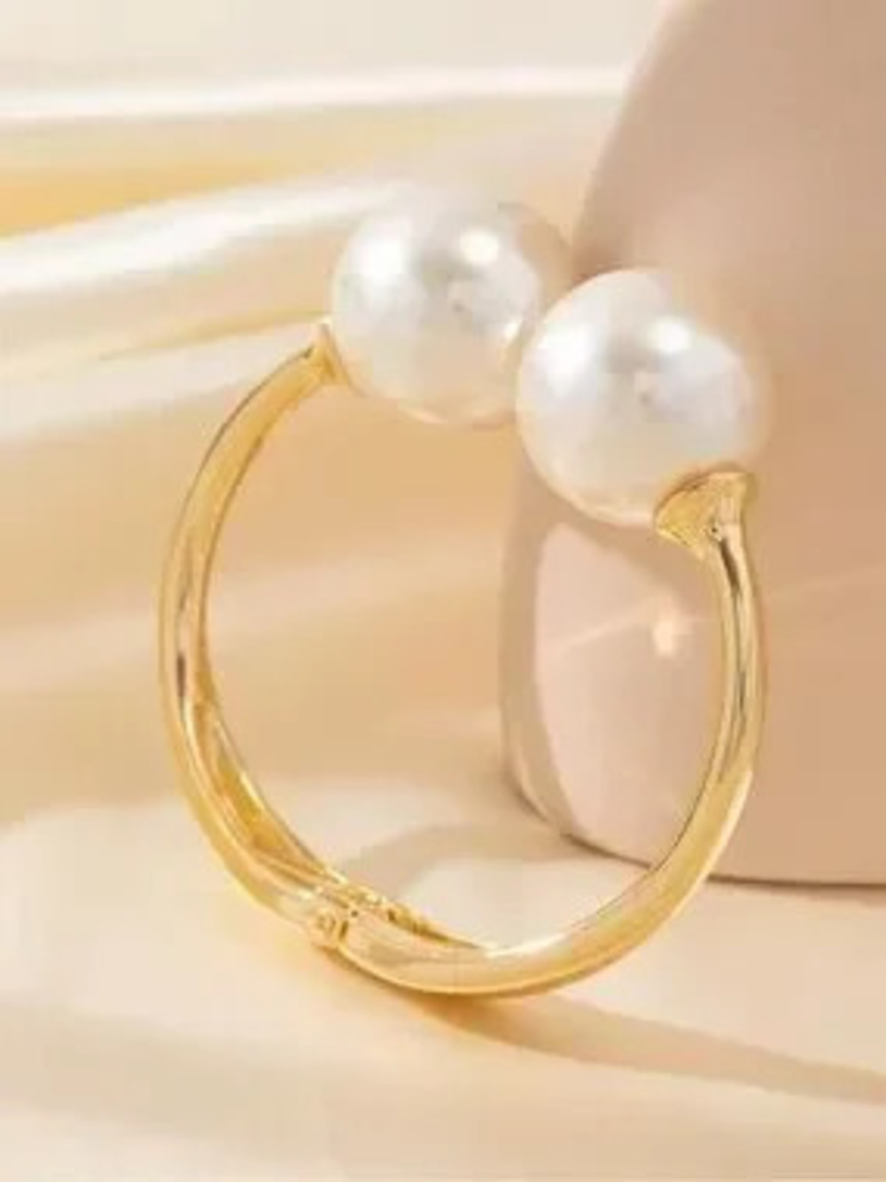 Lumiere Pearl Statement Cuff Bracelet